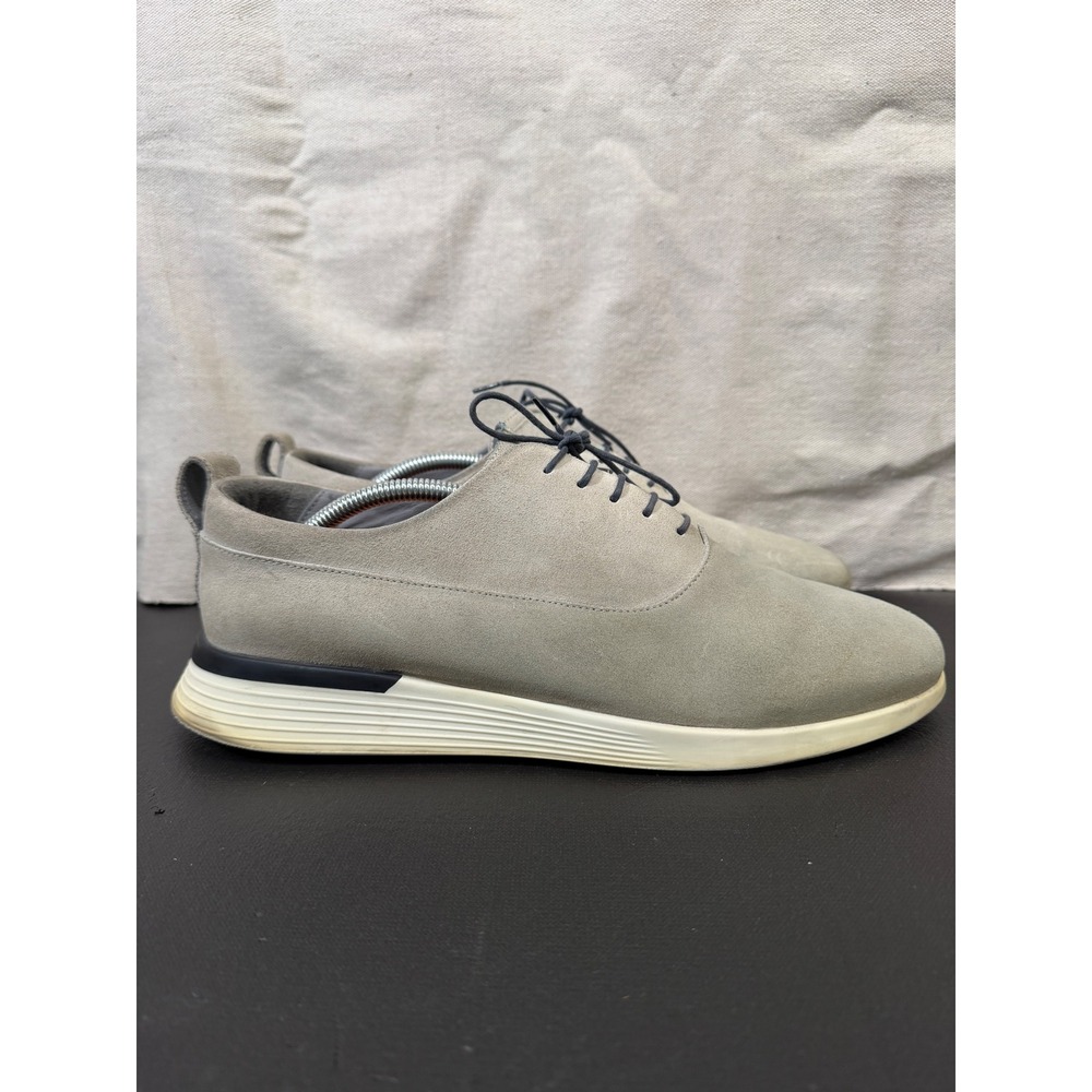 Wolf & Shepherd Crossover Derby Mens 11 Gray Hybrid Dress Shoe Suede Business